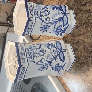 Home Decoration White and blue porcelain